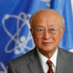 IAEA Director General Amano looks on during an interview with Reuters in Vienna