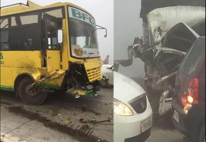 Road Accident, Punjab, Fog, Died, Injured