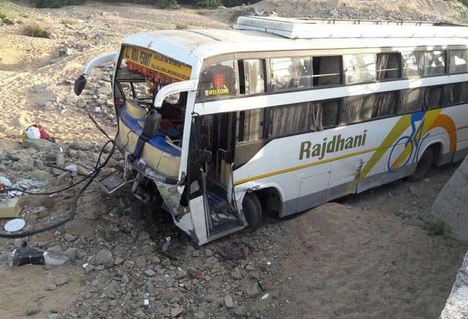 Bus, Road Accident, Passengers, Injured, Rajasthan