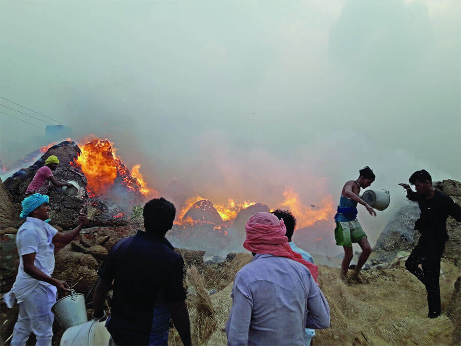 Terrible Fire, Storm, Punjab