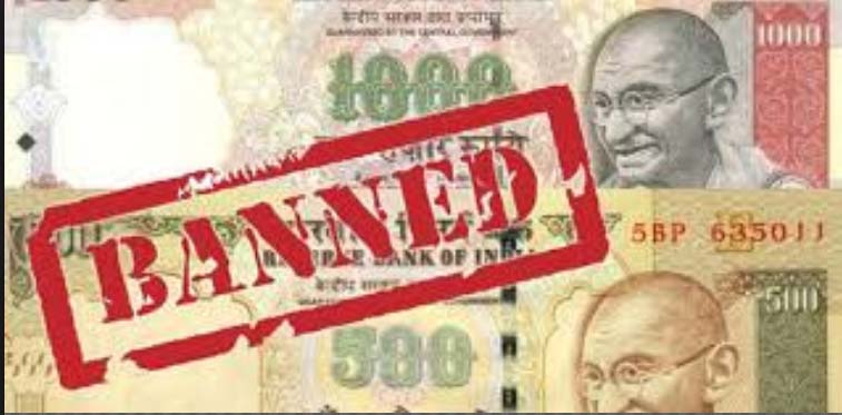 99 lakh seized in notes worth Rs 500.1000, 4 arrested