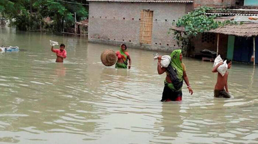 Peoples, Affected, Floods, Assam