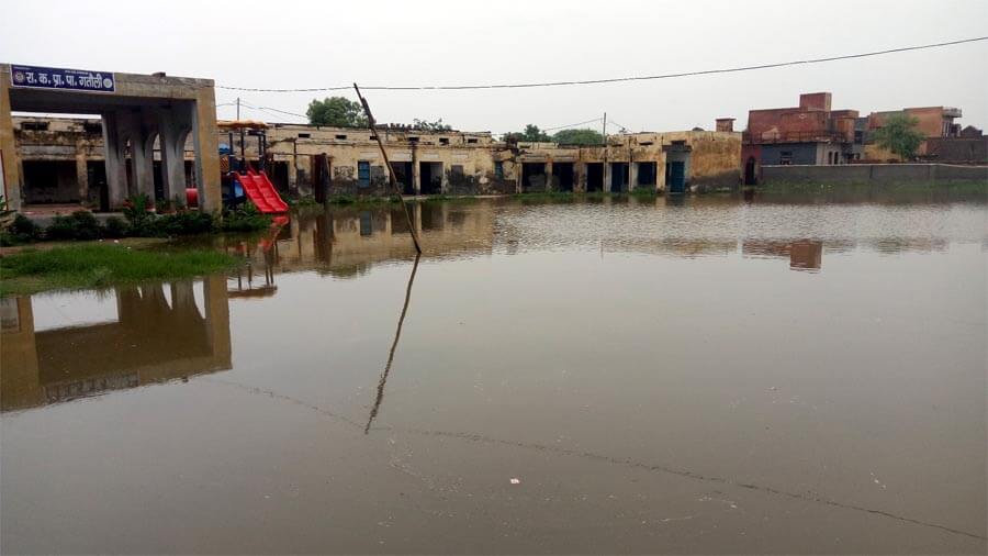 Heavy Rains, Narwana, Filled Water, Police Station, Haryana