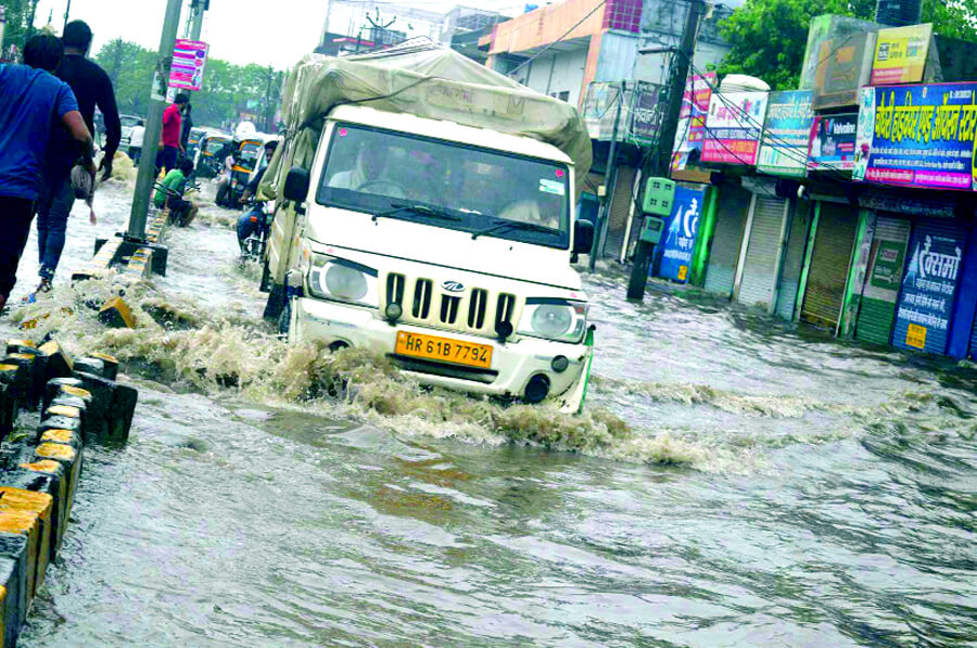 Heavy Rain, Filled Water City, Haryana