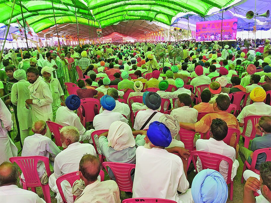 Punjabis, Narendra Modi, MLKhattar, Parkash Singh Badal, Kisan Raily