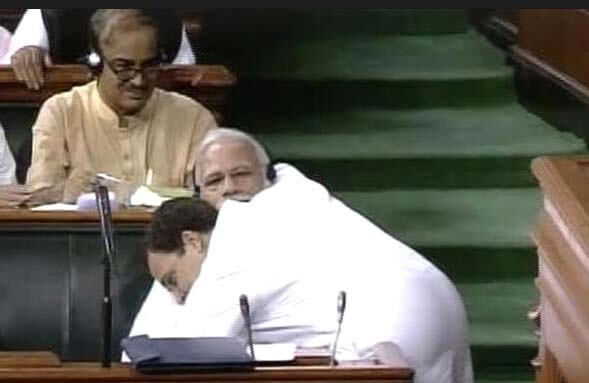Rahul Gandhi, Magical Hug, PM Narendra Modi