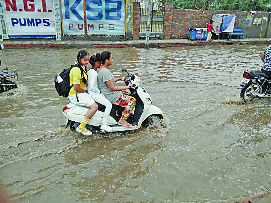 Heavy Rain, Sirsa, Rainy Season, Summer, Relief