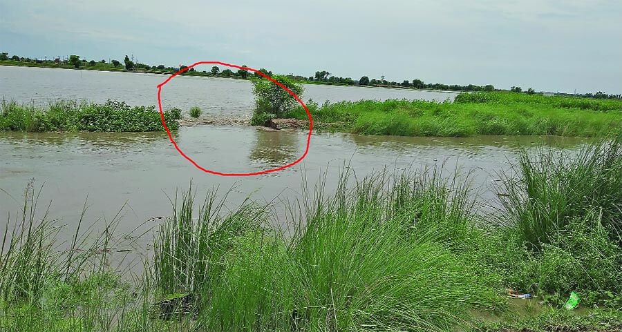 Crop Damaged, Due, Drain breakage, Punjab