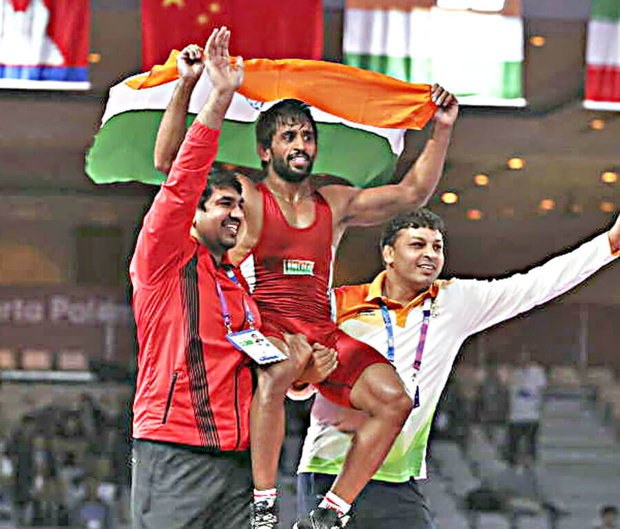 Asiad Wrestler, Bajrang Punia, Earned, First, Gold