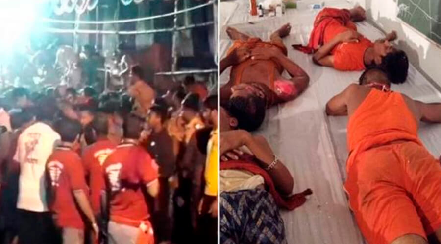 Bihar, Stampede, Gareebnath Temple,  Muzaffarpur, 25 Wounded