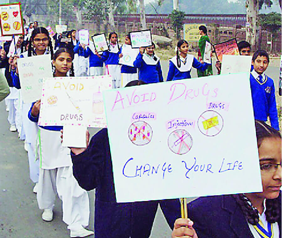 Every Government School, Has Take, Part Campaign, Against, Drug Addiction