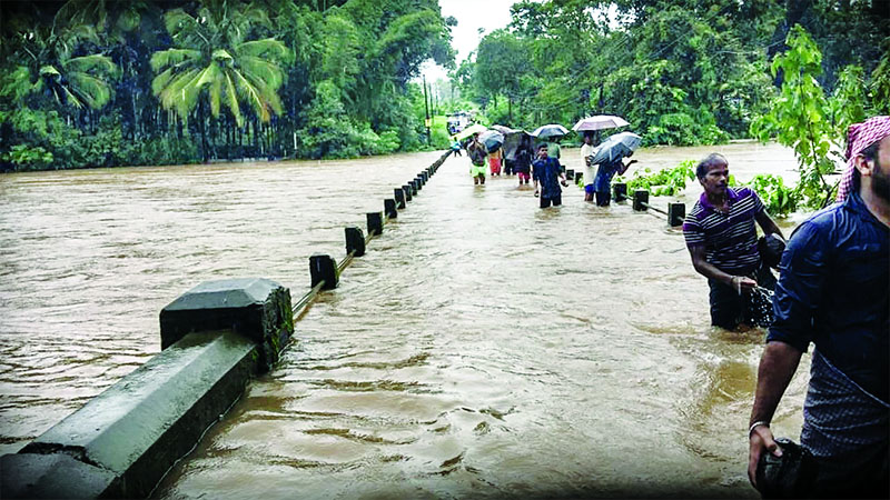 Cause, Kerala water, fallout, humanm, intervention, artical