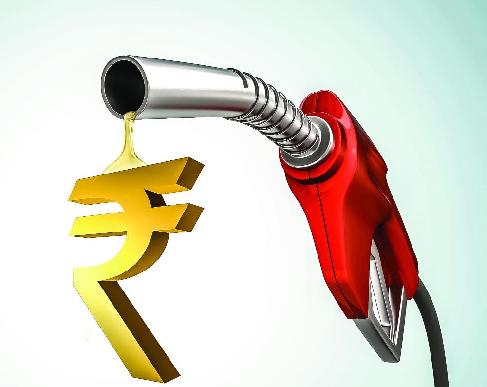 prices of petrol and diesel increased and rupee dropped