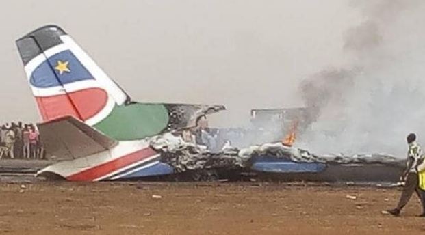 South, Sudan, Airplane, Crash, incident, six, die 