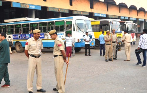 Roadways strike in Bhiwani