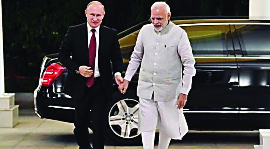 Russian, President, Vladimir Putin, Meets, PM , Modi