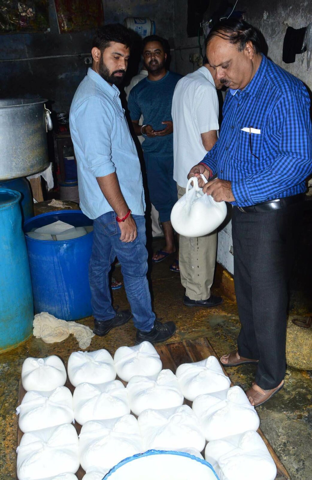 The team sent samples of sweets and milk, for inquiry