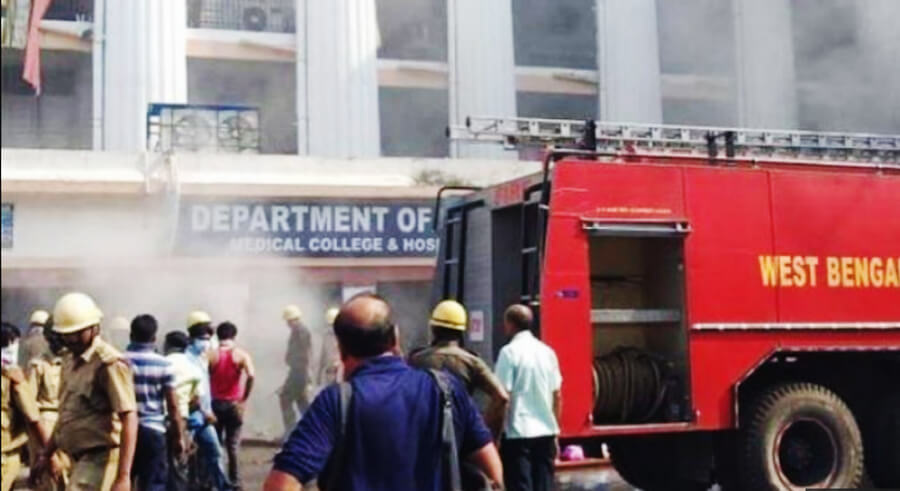 Fire, Pharmacy, Store, Kolkata, Medical, College