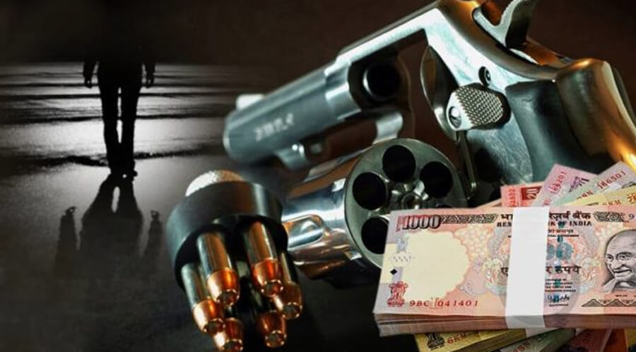 Bihar,  Shot, Robbed. Five, Lakhs