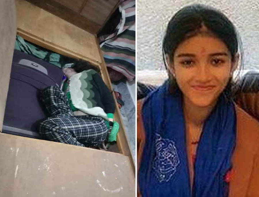 Girl's knife Bludgeoned, Hand-Mouthed Body Hidden In A Bed Box