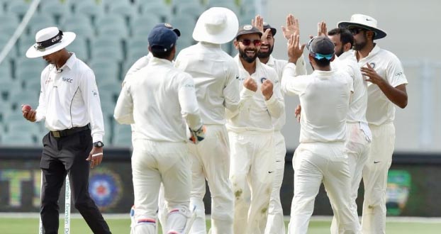 Australia scored 277 for six wickets on the first day