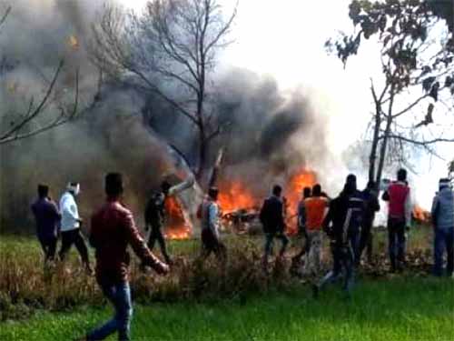 Uttar Pradesh: Air Force Jaguar Crash In Kushinagar