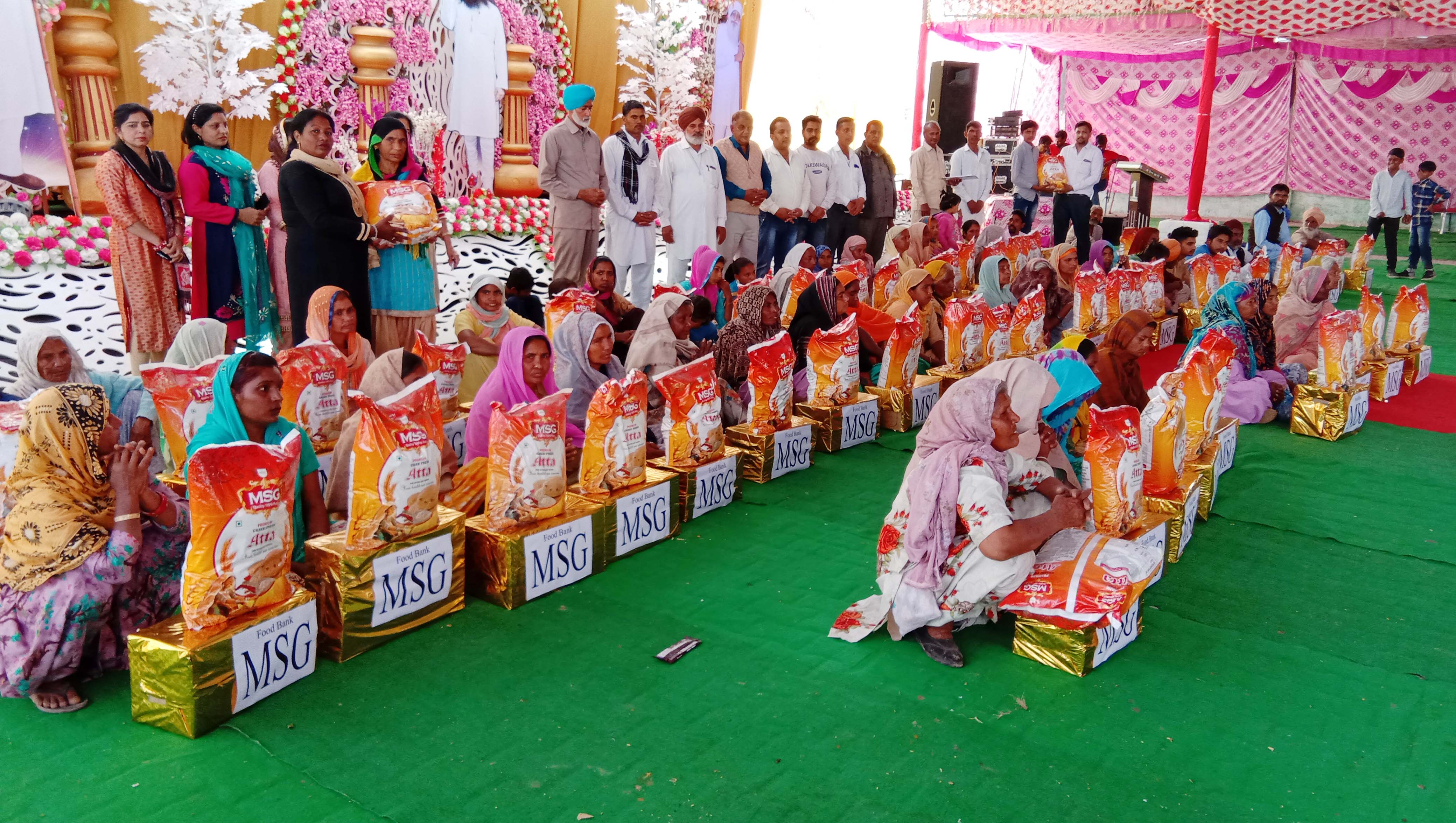 Ration given to 80 families