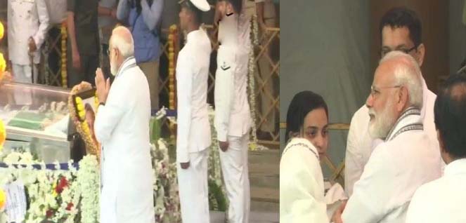 PM Modi's final farewell to Manohar Parrikar