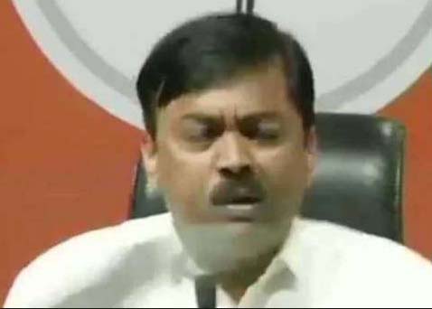 BJP general secretary and spokesman thrown at shoe