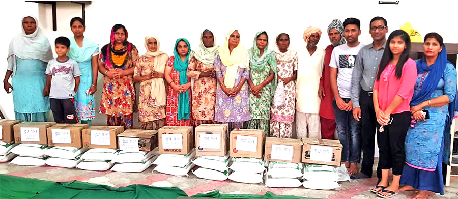 10 families with needy ration