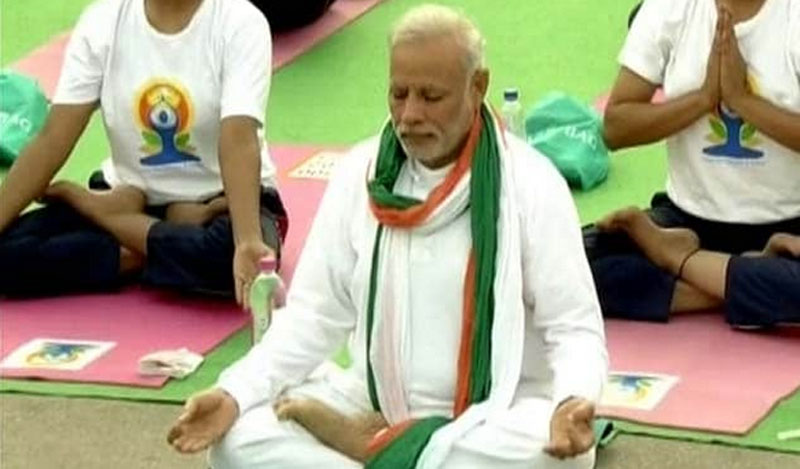 An integral part of yoga life: Modi
