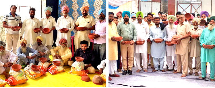 Block Mahal Kalan's Sadh Sangat shared 25 families with needy ration