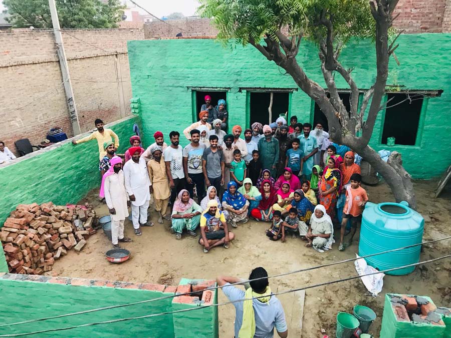 Dera devotees set up a needy family