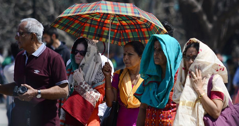 Heavy heat in north and central India