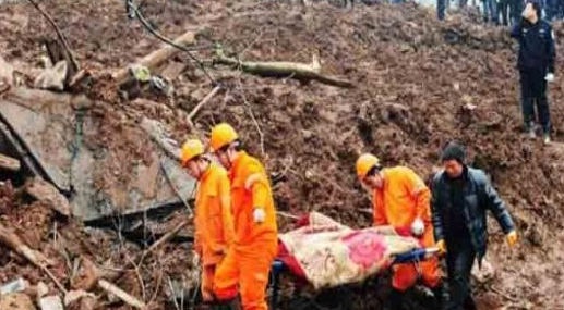 12 people killed, 40 missing in China landslide
