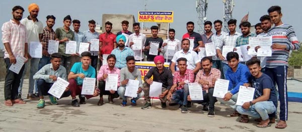 NAFS Fire and Safety College, 39 students of Bathinda have been selected for the job