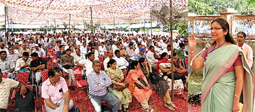 polling parties leave for booths