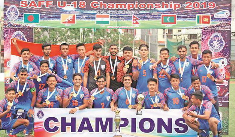 Football: India won under-18 SAF Cup title for the first time defeated Bangladesh