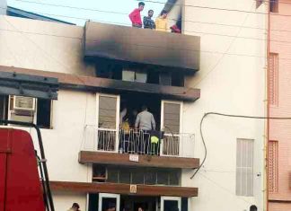 Fire in PG girls