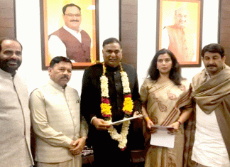 Ramveer Singh Bidhuri was elected the leader of the BJP Legislature Party