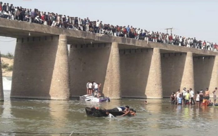 24 dead as bus falls in river in Rajasthan - Sach Kahoon News
