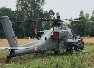 Air Force Apache helicopter