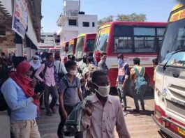 25 बसों में 827 प्रवासी श्रमिकों को भेजा बुलंदशहर migrants