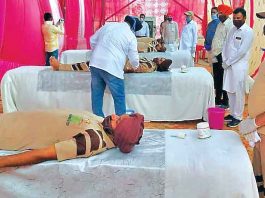 ब्लॉक तलवंडी साबो की साध-संगत ने किया 57 यूनिट रक्तदान Blood Donation