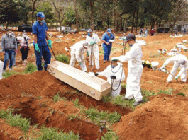 Death toll from corona virus in Brazil crosses 57000
