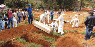 Death toll from corona virus in Brazil crosses 57000