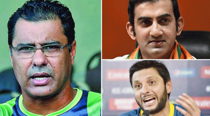 Waqars advice to Afridi and Gambhir to remain calm