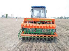 Sowing of Paddy