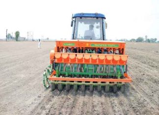 Sowing of Paddy