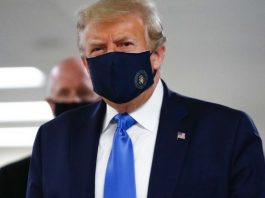 Donald Trump Wearing Mask